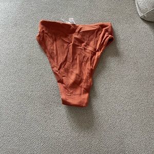 Burnt Orange High Waisted Bikini Bottoms